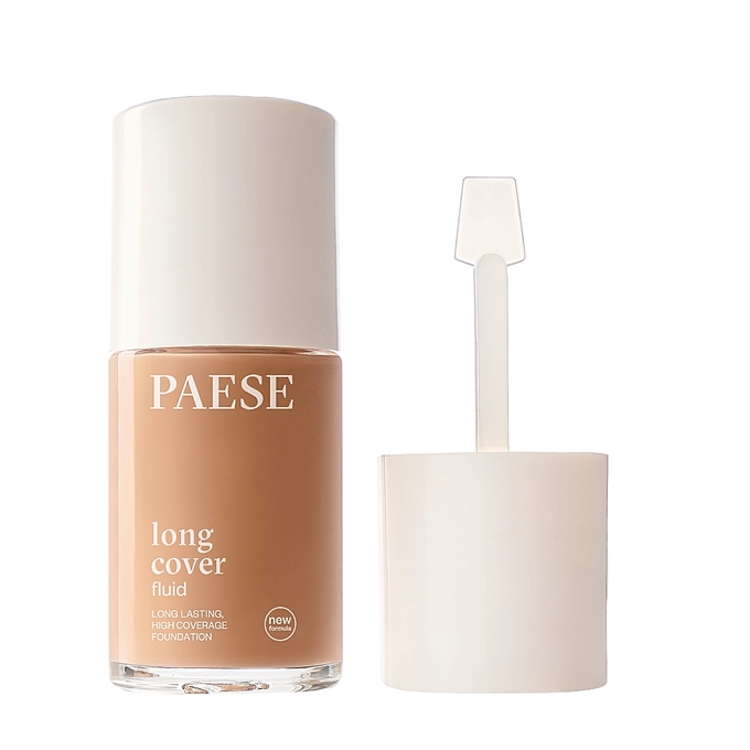 PAESE Long Cover Fluid Nowa Formuła Długotrwały Kryjący Podkład do Twarzy 03 Gold Beige