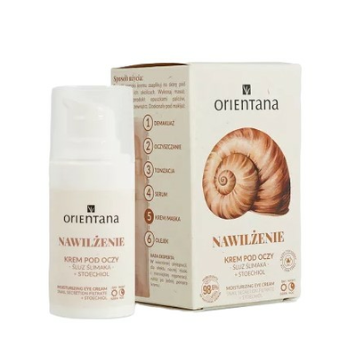 Orientana Nawilżający Krem pod Oczy ze Śluzem Ślimaka 15ml