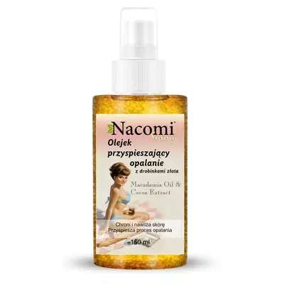 Nacomi Olejek z Drobinkami Przyspieszający Opalanie