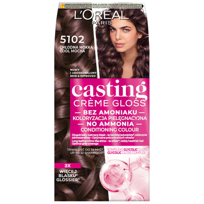 Loreal Casting Creme Gloss Farba 5102 Chłodna Mokka