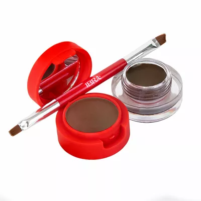 IBRA Makeup Eyebrow Pomade &amp; Powder Pomada i Cień do Brwi Dark Chocolate