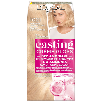 Loreal Casting Creme Gloss Farba 1021 Perłowy Blond