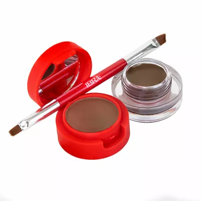 IBRA Makeup Eyebrow Pomade &amp; Powder Pomada i Cień do Brwi Brown