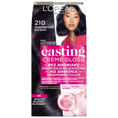 Loreal Casting Creme Gloss Farba 210 Granatowa Czerń