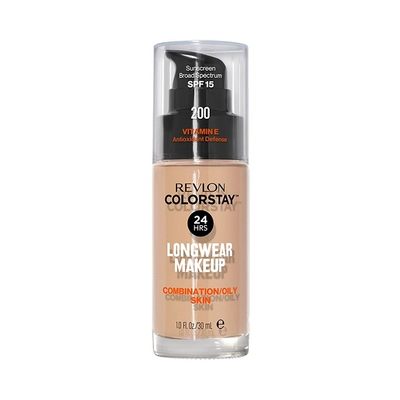 Revlon ColorStay Podkład Cera Tłusta i Mieszana 200 Nude z pompką