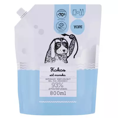 YOPE Naturalny Żel pod Prysznic Kokos i Sól Morska Uzupełnienie 800ml