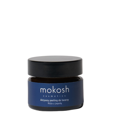 Mokosh Aktywny Peeling Do Twarzy Róża z Jagodą 15ml