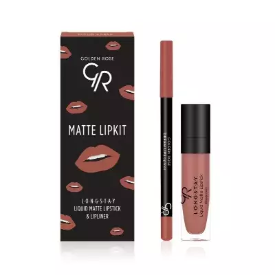 Golden Rose Matte Lipkit Zastaw do Ust Warm Sable