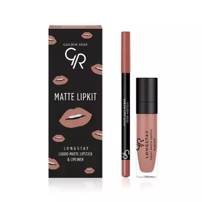 Golden Rose Matte Lipkit Zastaw do Ust Warm Nude
