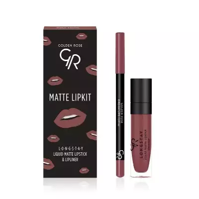 Golden Rose Matte Lipkit Zastaw do Ust Rose Taupe