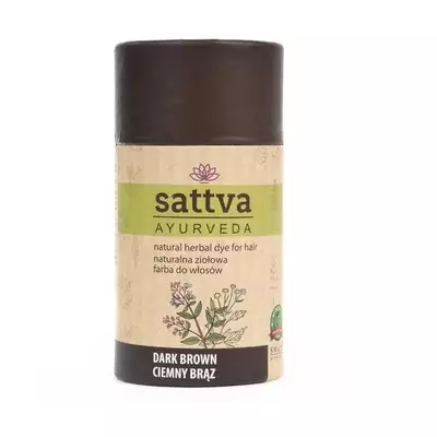 Sattva Naturalna Henna - Ziołowa Farba do Włosów Dark Brown 150g 
