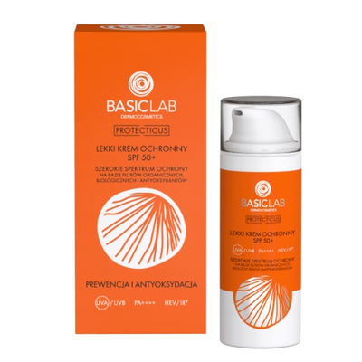 BasicLab Lekki Krem Ochronny SPF50+ 50ml