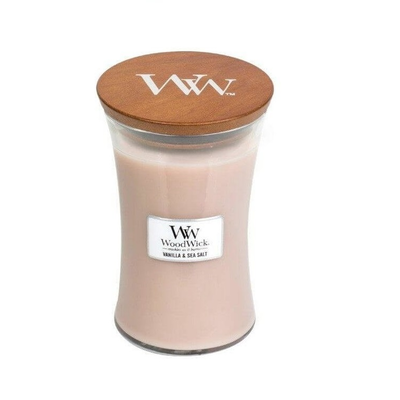 WoodWick Świeca w Dużym Słoiku Vanilla &amp; Sea Salt