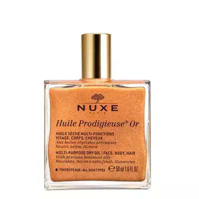 NUXE Huile Prodigieuse Or Rozświetlający Olejek do Twarzy, Ciała i Włosów 50ml