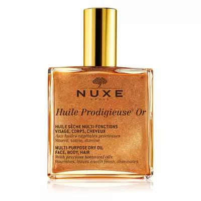 NUXE Huile Prodigieuse Or Rozświetlający Olejek do Twarzy, Ciała i Włosów 100ml