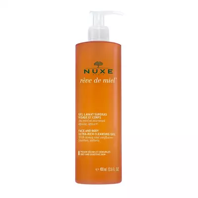 NUXE Reve de Miel Bogaty Żel do Mycia Twarzy i Ciała 400ml
