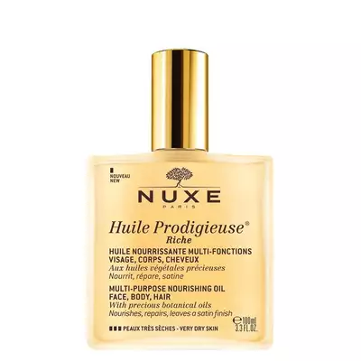 NUXE Huile Prodigieuse Riche Suchy Olejek do Twarzy, Ciała i Włosów 100ml
