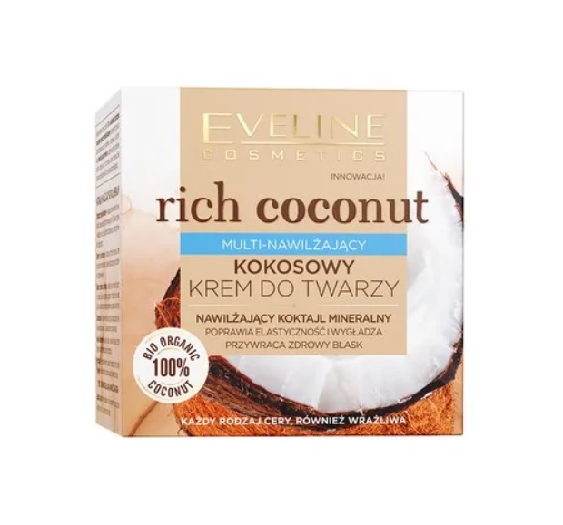 Eveline Rich Coconut Multi-Nawilżający Krem do Twarzy