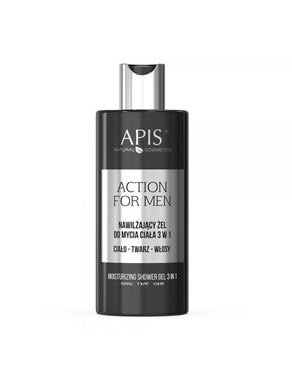 Action For Men Nawilżający Żel do Mycia 3w1