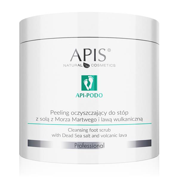 Api-Podo peeling oczyszczający do stóp z solą z Morza Martwego i lawą wulkaniczną