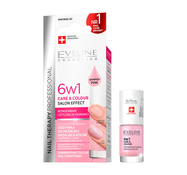 Eveline Odżywka do Paznokci Shimmer Pink