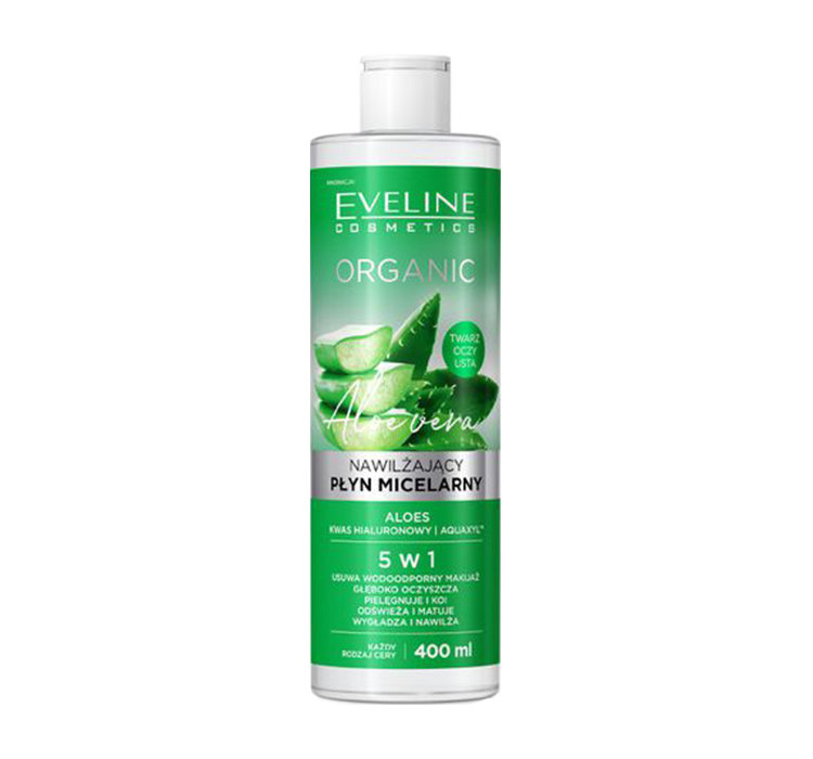Eveline Organic Nawilżający Płyn Micelarny Aloe Vera