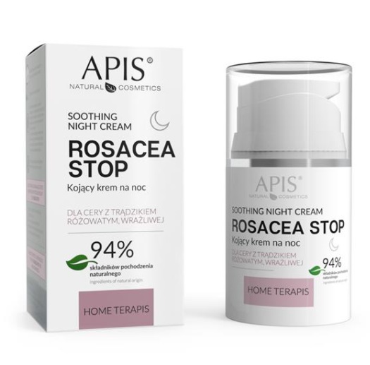 Rosacea-Stop kojący krem na noc do skóry wrażliwej ze skłonnością do przebarwień