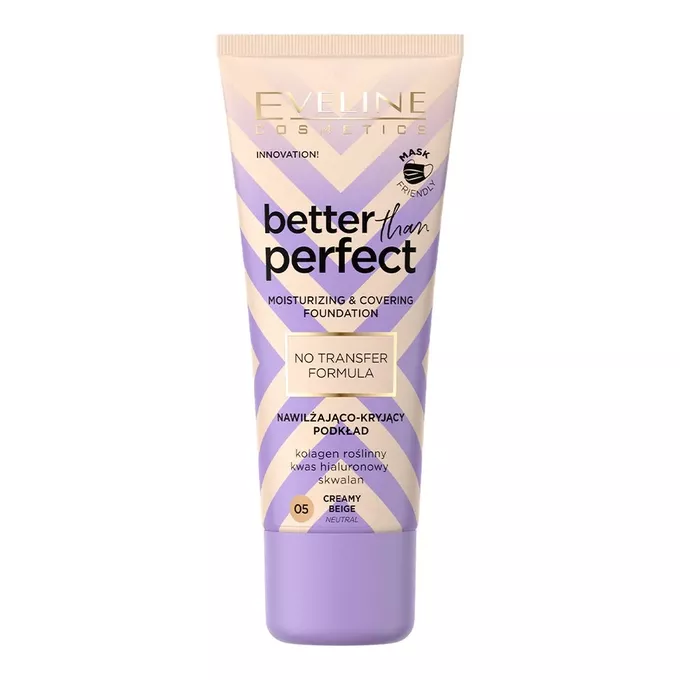 Eveline Better Than Perfect Podkład Nawilżająco-Kryjący 05 Creamy Beige