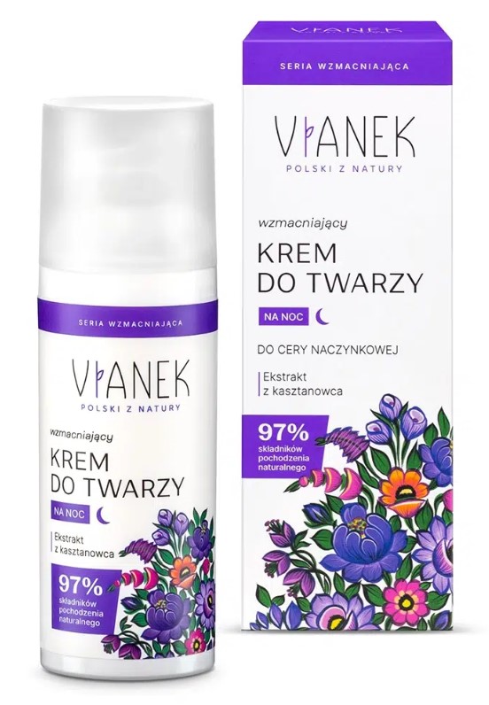 Wzmacniający krem do twarzy na noc
