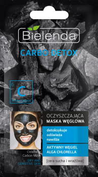 CARBO DETOX Oczyszczająca maska węglowa do cery suchej i wrażliwej