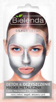 SILVER DETOX Detoksykująca maska metaliczna do cery mieszanej i tłustej