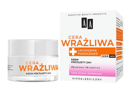 Cera Wrażliwa Krem półtłusty do każdego rodzaju cery 24 h bezzapachowy