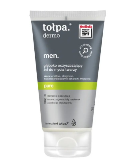 Tołpa Dermo Men Pure: Głęboko Oczyszczający Żel do Twarzy 150ml