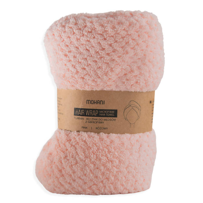Turban do Włosów Różowy