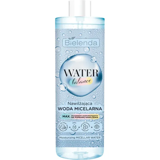 Bielenda Water Balance Woda Micelarna 400ml - Nawilżające Oczyszczanie Twarzy