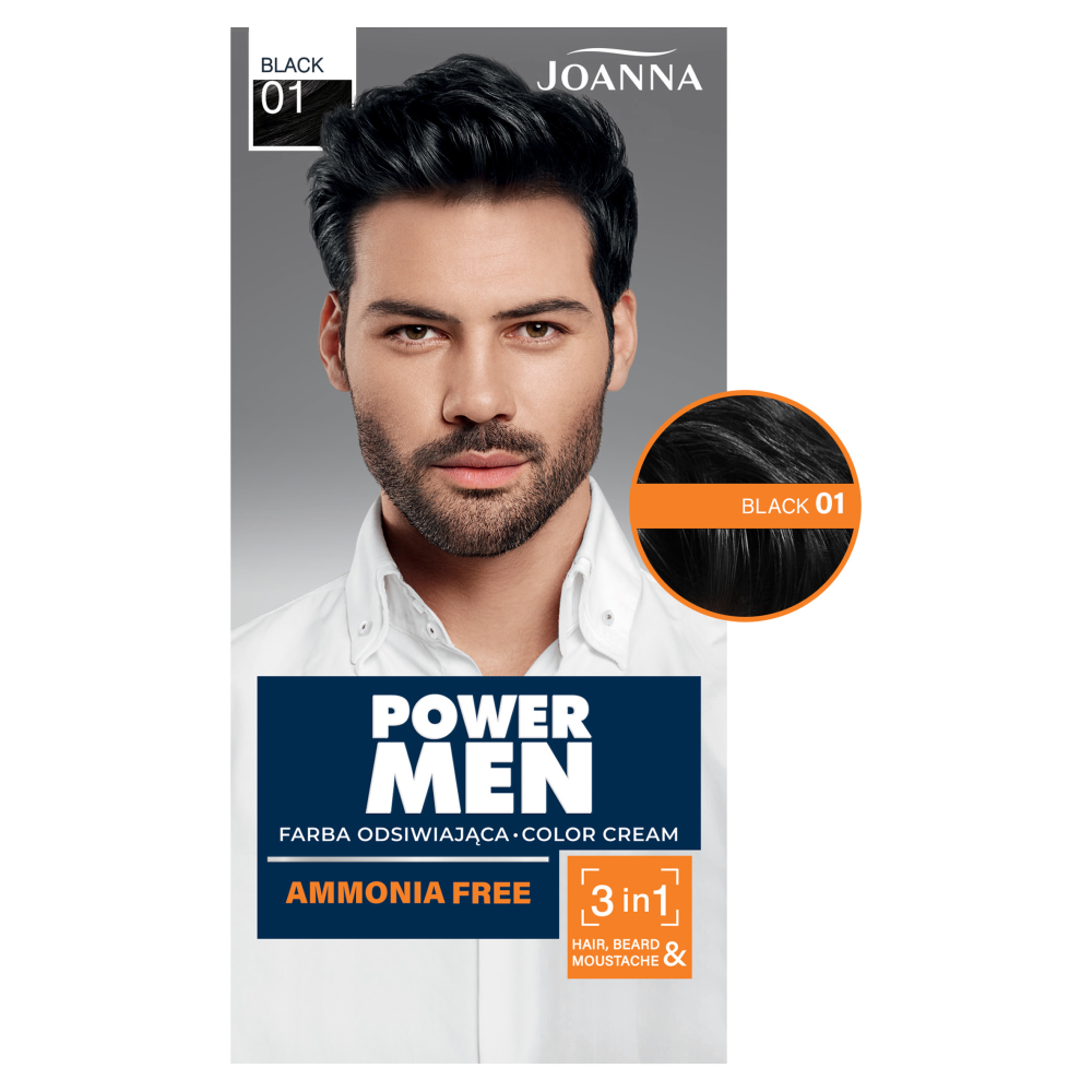 Power Men Color Cream Farba dla Mężczyzn 01 Black