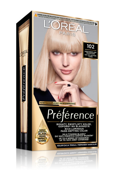 Preference Farba do Włosów 102 Sydney Bardzo Bardzo Jasny Perłowy Blond