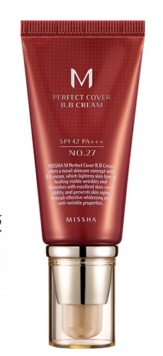 M Perfect Cover krem BB z wysoką ochroną UV odcień No. 27 Honey Beige SPF42/PA+++