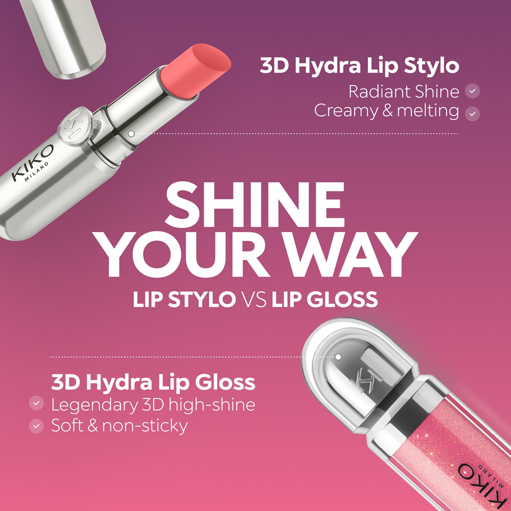 Блеск для губ KIKO Milano 3D Hydra Lipgloss смягчающий, оттенок 22 Sparkling Red Garnet, 6,5 мл — фото 2