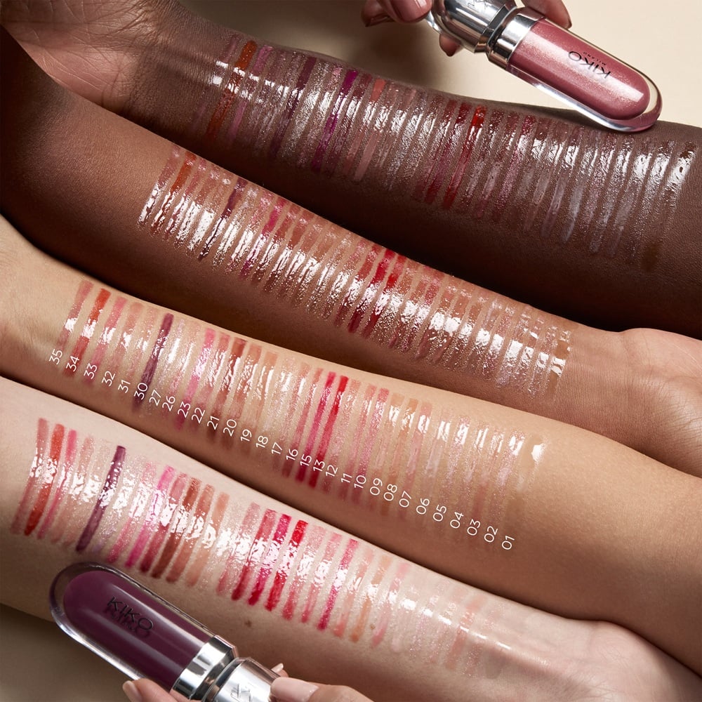 Блеск для губ KIKO Milano 3D Hydra Lipgloss смягчающий, оттенок 22 Sparkling Red Garnet, 6,5 мл — фото 7