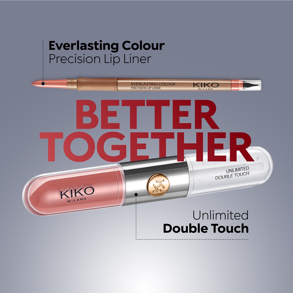 Жидкая помада KIKO Milano Unlimited Double Touch стойкая, двухэтапная, оттенок 112 Satin Peach Rose, 6 мл — фото 4