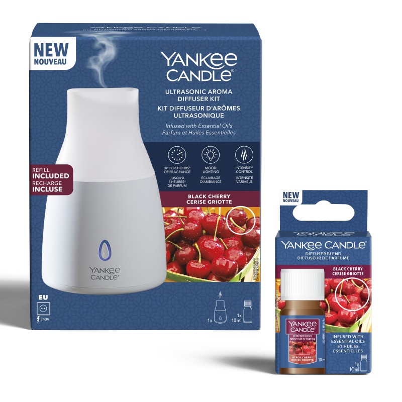 Black Cherry Ultrasonic Aroma Diffuser Starter Kit