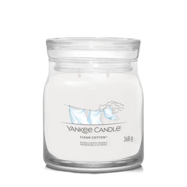Średnia świeca zapachowa Clean Cotton