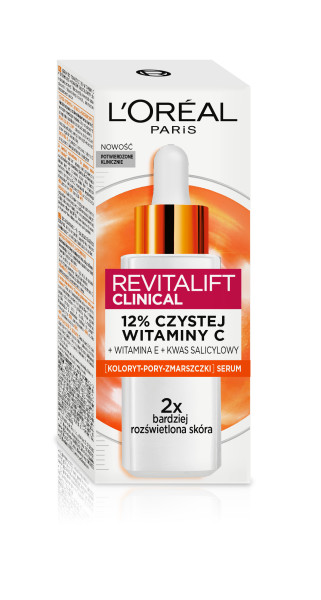 L'Oreal Paris Revitalift Clinical Serum do twarzy z 12% witaminy C + witaminą E + kwasem salicylowym