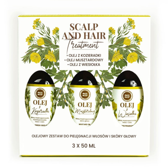 Scalp and Hair Olejowy Zestaw do Pielęgnacji Włosów i Skóry Głowy