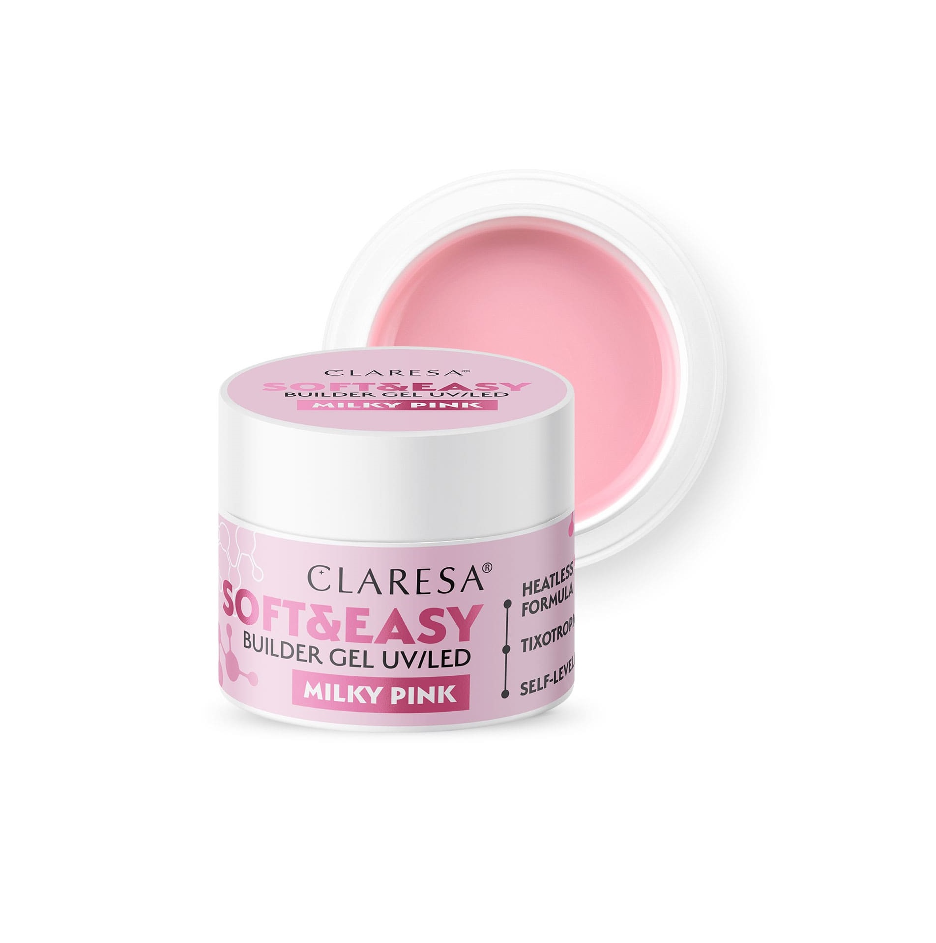 Żel Budujący Soft & Easy Milky Pink