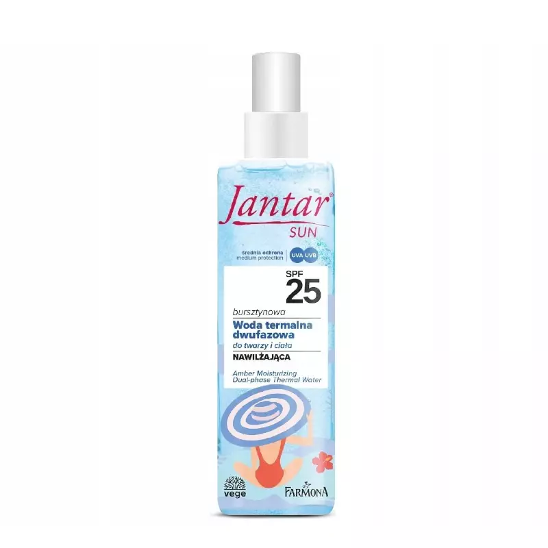 Jantar Sun Woda Termalna Dwufazowa Nawilżająca SPF25
