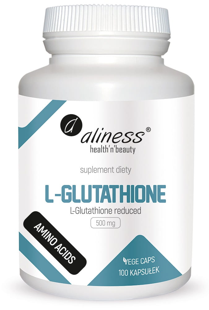 Aliness L-Glutation Reduced 500mg - 100 kapsułek wege