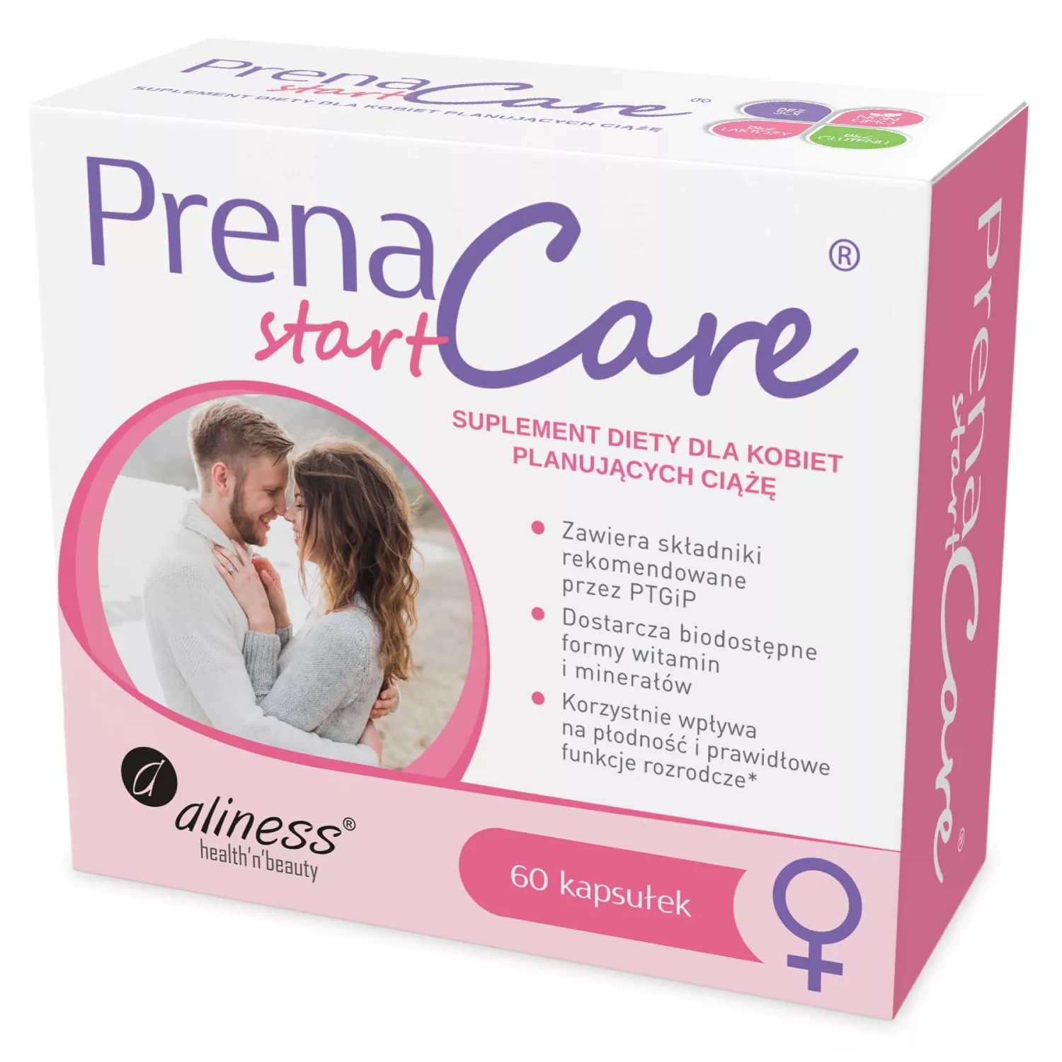 Aliness PrenaCare Start - Kompleksowe wsparcie dla kobiet planujących ciążę - 60 kapsułek