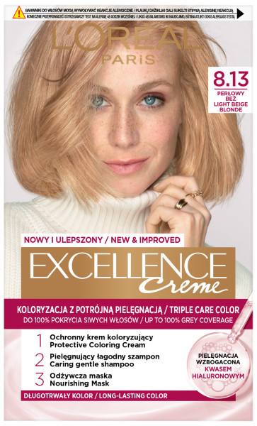Excellence Creme Krem Koloryzujący 8.13 Perłowy Beż